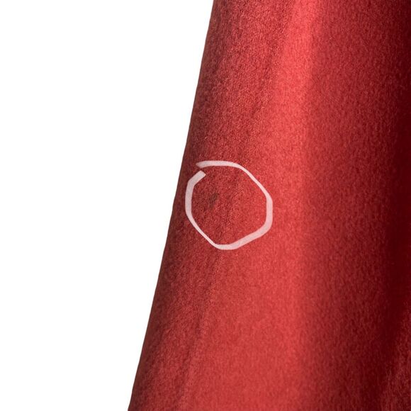 TALBOTS Jacket Coat Size 16 Petites 100% Wool Orange Button Front Blazer - Picture 9 of 11